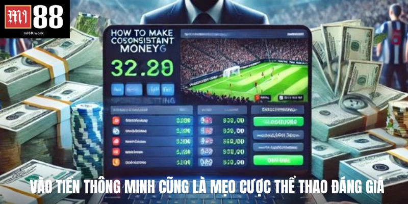 Vào tiền thông minh cũng là mẹo cược thể thao đáng giá